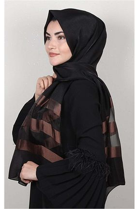 شال مشکی زنانه PİRAMİT - کد 130514781