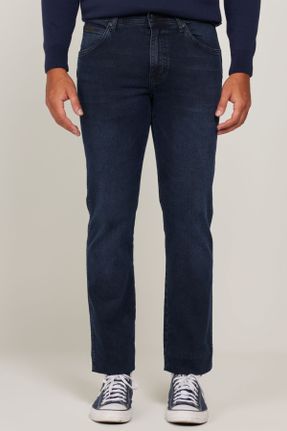 شلوار جین آبی مردانه پاچه ساده کد 91684069