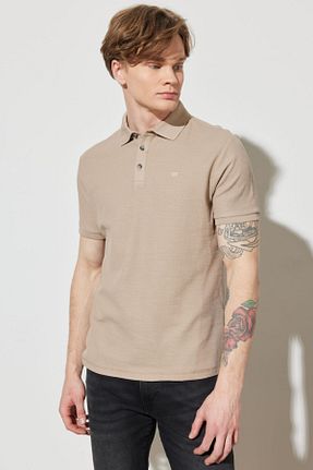 پولوشرت بژ مردانه پارچه Wrangler - کد 797752828