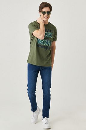 شلوار جین سرمه ای مردانه پاچه تنگ Wrangler - کد 269334948