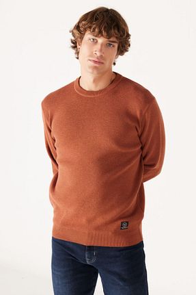 پلیور قهوه ای مردانه ساده Wrangler - کد 827018745