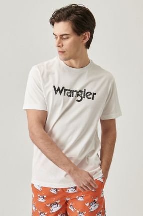 تی شرت سفید مردانه رگولار یقه خدمه تکی بیسیک کد 91069342