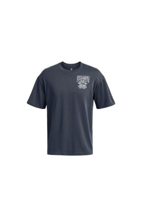 تی شرت طوسی مردانه رگولار پنبه - پلی استر کد 832675165
