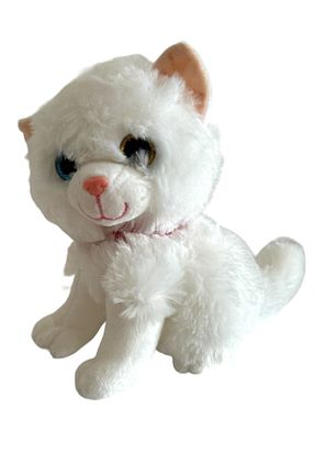 اسباب بازی مخملی سفید بچه گانه 25 cm TRUST STORE - کد 840724357