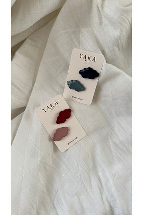 سنجاق سینه آبی زنانه پلی استر YAKA ART - کد 840770881