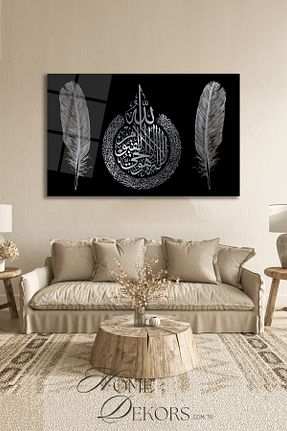 تابلو مشکی شیشه home dekors - کد 840813719
