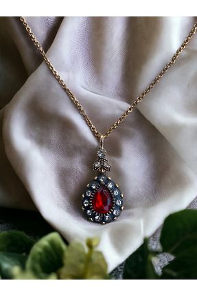 گردنبند جواهر قرمز زنانه زیرکن FAYRA ACCESSORIES - کد 840825367