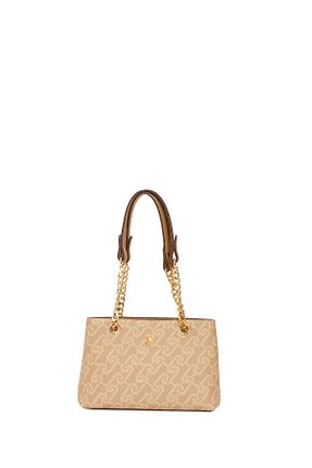 کیف دوشی بژ زنانه چرم مصنوعی U.S. Polo Assn. - کد 812055903
