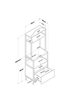  قهوه ای 191 cm 70 cm کد 801412419