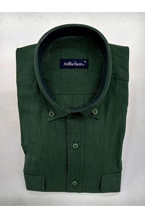 پیراهن سبز مردانه گشاد ATİLLA ÖZER - کد 769403673