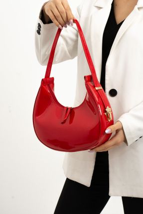 کیف دوشی قرمز زنانه چرم مصنوعی کد 812362010