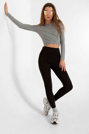 ساق شلواری مشکی زنانه بافتنی Domoda - کد 790383747