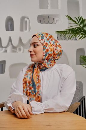 شال زنانه پنبه - پلی استر کد 816381157