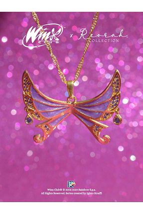 گردنبند جواهر طلائی زنانه روکش نقره Reorah Collection - کد 335946625