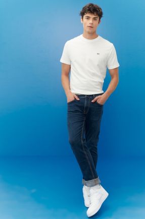 شلوار جین آبی مردانه پاچه ساده کد 365486252