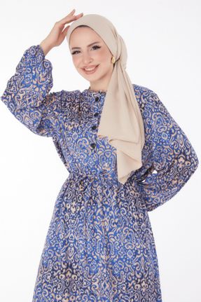 لباس آبی زنانه اسلیم فیت بافتنی کد 835616957