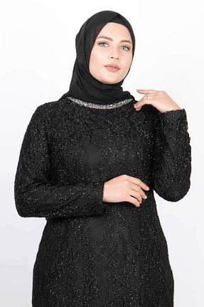 لباس مجلسی حجاب مشکی زنانه یقه دوچرخه Modaviki - کد 274261828