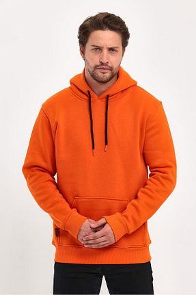 سوئیشرت اسپرت نارنجی مردانه اورسایز BayBayan - کد 841127803