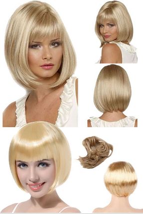 کلاه گیس طلائی زنانه Utelips - کد 367439330