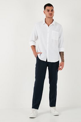 شلوار سرمه ای مردانه کتان U.S. Polo Assn. - کد 841128581