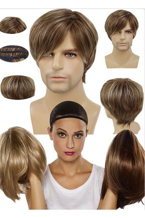 کلاه گیس قهوه ای Utelips - کد 757827795