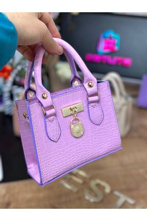 کیف دوشی صورتی زنانه چرم مصنوعی ESTUTE - کد 841094318