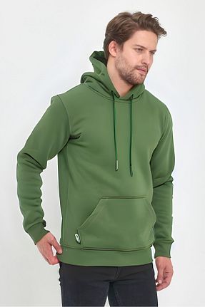 سوئیشرت اسپرت سبز مردانه اورسایز BayBayan - کد 841095268