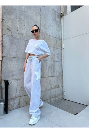 شلوار کرمگن طوسی زنانه اورسایز AtegeWear - کد 841123358