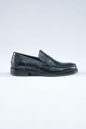 کفش کلاسیک مشکی مردانه چرم طبیعی پاشنه کوتاه ( 4 - 1 cm ) کد 831836369
