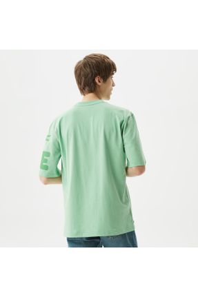 تی شرت سبز مردانه ریلکس یقه گرد کد 810614155