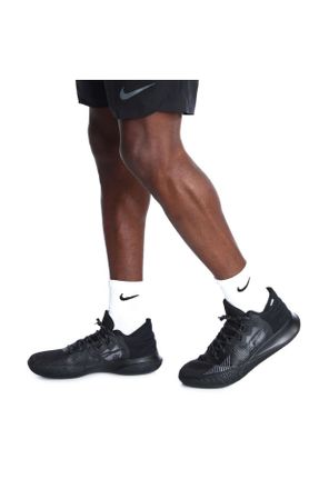 کفش بسکتبال مشکی مردانه چرم طبیعی مچ بلند کد 409832804