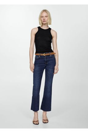 شلوار جین آبی زنانه پاچه جاگر استاندارد کد 788220894