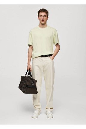 تیشرت سبز مردانه Relaxed MANGO Man - کد 824220109