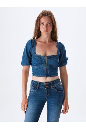 شلوار جین آبی زنانه جین استاندارد کد 746286827