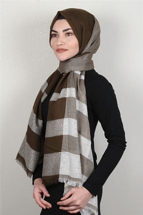 شال قهوه ای زنانه Eşarppark - کد 792639196