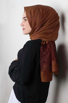 شال قهوه ای زنانه PİRAMİT - کد 119943720