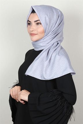 شال آبی زنانه پنبه ای PİRAMİT - کد 70869624