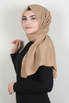 شال قهوه ای زنانه جاز PİRAMİT - کد 233313109