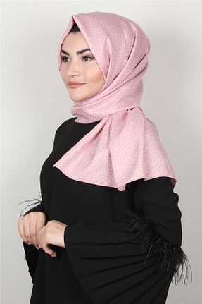 شال صورتی زنانه پنبه ای PİRAMİT - کد 71320440
