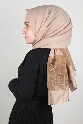 شال قهوه ای زنانه PİRAMİT - کد 119949381
