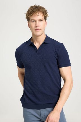 پولوشرت سرمه ای مردانه پارچه Wrangler - کد 817716763
