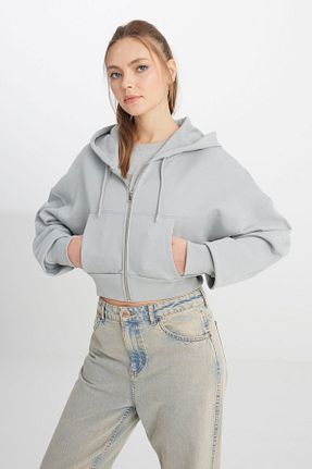 سوئیشرت طوسی زنانه ساده Wrangler - کد 830116992