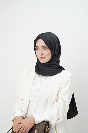 شال مشکی زنانه ابریشم Puresense - کد 840743464
