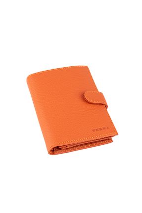 کیف پول نارنجی زنانه ابعاد بزرگ Verka - کد 840745621