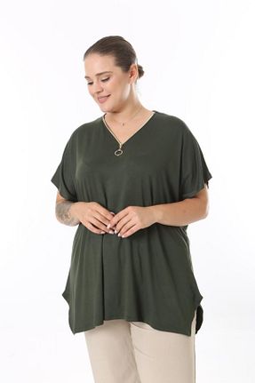بلوز خاکی زنانه ساده tıgersıze - کد 840831377