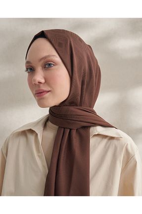 شال قهوه ای زنانه پلی استر ARMANDA - کد 840808078