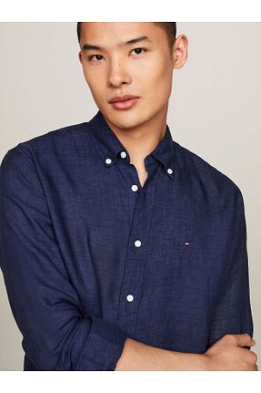 پیراهن سرمه ای مردانه رگولار Tommy Hilfiger - کد 824681661
