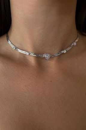 گردنبند جواهر زنانه برنز کد 839411739