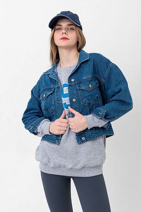 کت آبی زنانه رگولار Domoda - کد 431777980