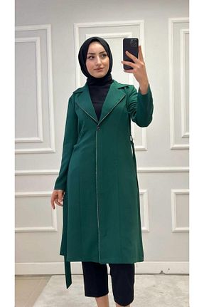 کلاه و ابایا سبز زنانه بافتنی elif çelikay - کد 824542669